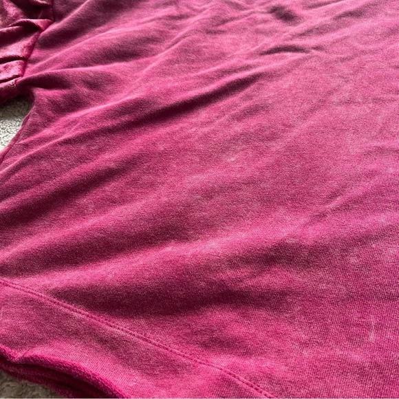 Free People Glorious Sleeves red pullover bell sleeves sweatshirt sweater medium - Picture 6 of 10